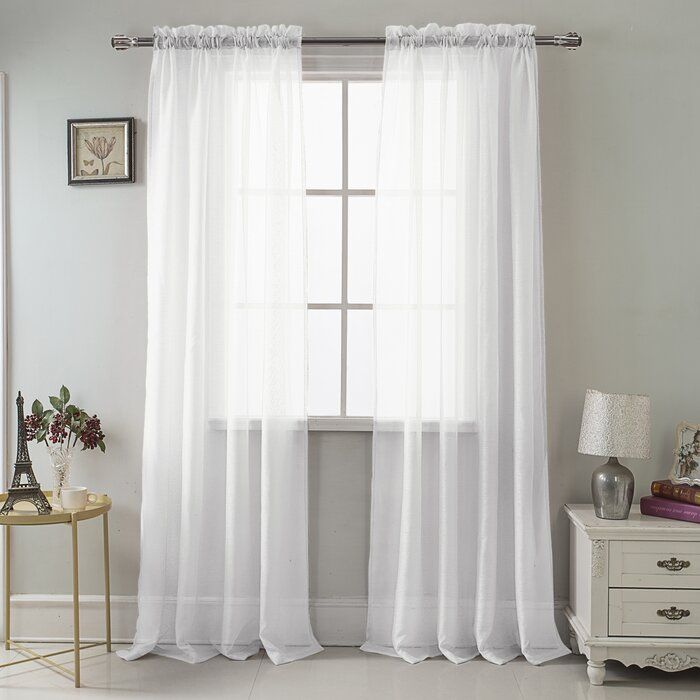 Daron Solid Sheer Rod Pocket Curtains With Arm And Hammer Curtains Fresh Odor Neutralizing Single Curtain Panels (View 19 of 25)