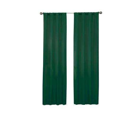 Darrell Blackout Window Curtain Panel In Emerald – 37 In. W X 84 In (View 20 of 25)