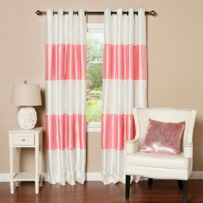 Decorinnovation Striped 84" Room Darkening Grommet Top In Ocean Striped Window Curtain Panel Pairs With Grommet Top (View 14 of 25)