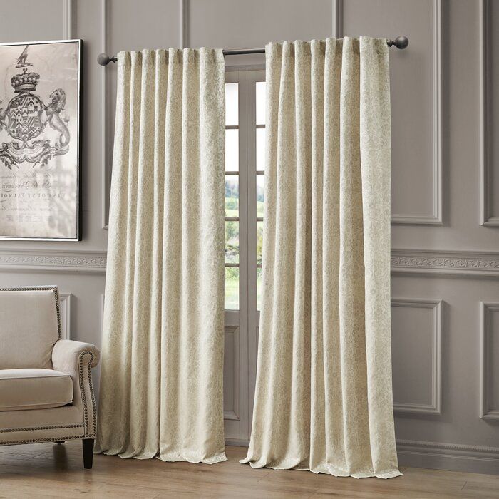 Delia Striped Semi Sheer Rod Pocket Single Curtain Panel Within Single Curtain Panels (View 25 of 25)