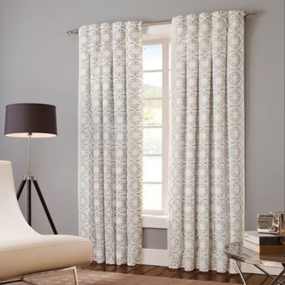 Designer's Select Claudia 120" Back Tab Window Curtain Panel Intended For Sunsmart Dahlia Paisley Printed Total Blackout Single Window Curtain Panels (View 1 of 25)