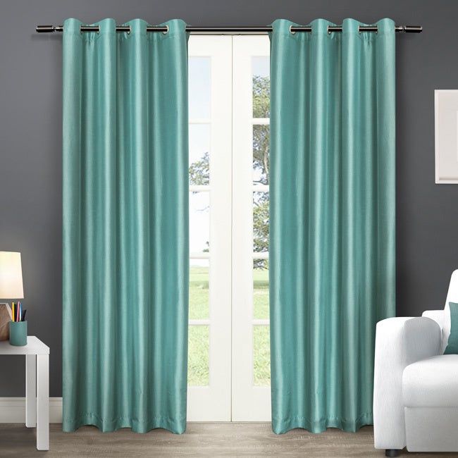 Details About Copper Grove Fulgence Faux Silk Grommet Top Panel Curtains – With Copper Grove Fulgence Faux Silk Grommet Top Panel Curtains (View 3 of 25)