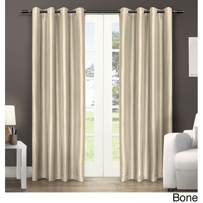 Details About Copper Grove Fulgence Faux Silk Grommet Top Panel Curtains – With Regard To Copper Grove Fulgence Faux Silk Grommet Top Panel Curtains (View 4 of 25)