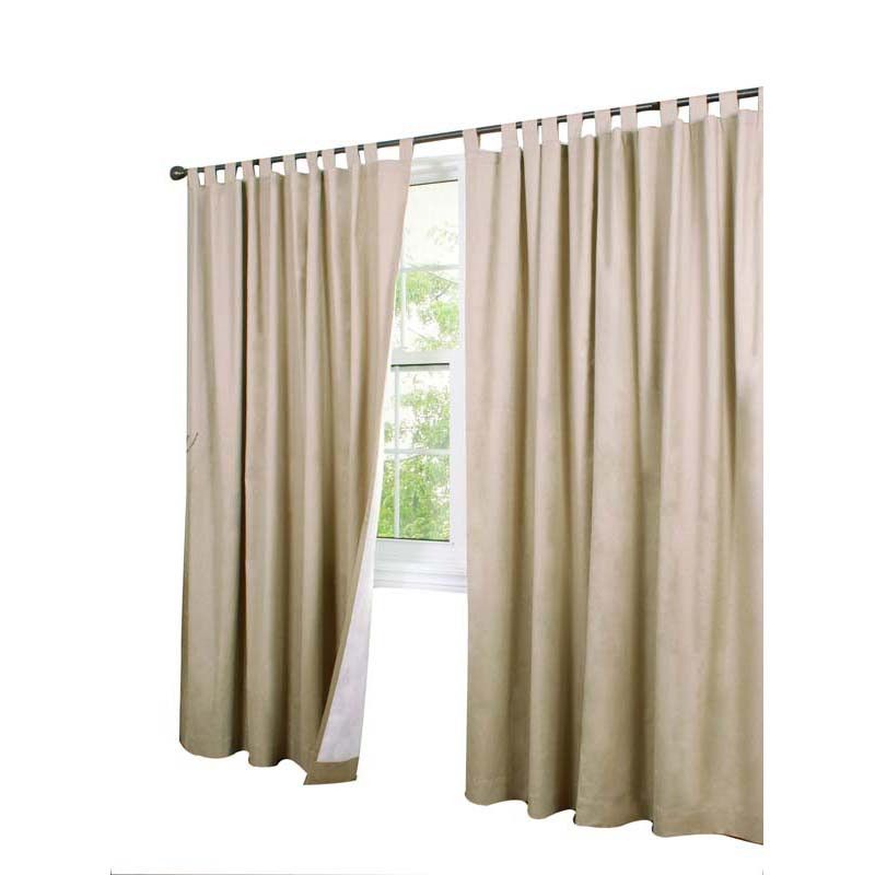 Details About Thermalogic Weather Cotton Fabric Window Tab Curtain Panels  Pair Khaki In Insulated Cotton Curtain Panel Pairs (View 2 of 25)