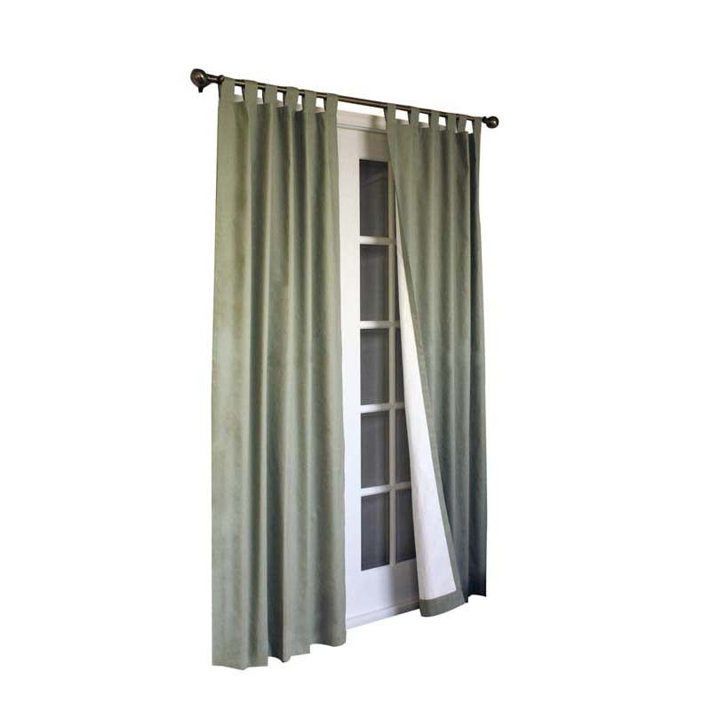 Details About Thermalogic Weather Cotton Fabric Window Tab Curtain Panels  Pair Sage Within Insulated Cotton Curtain Panel Pairs (View 5 of 25)