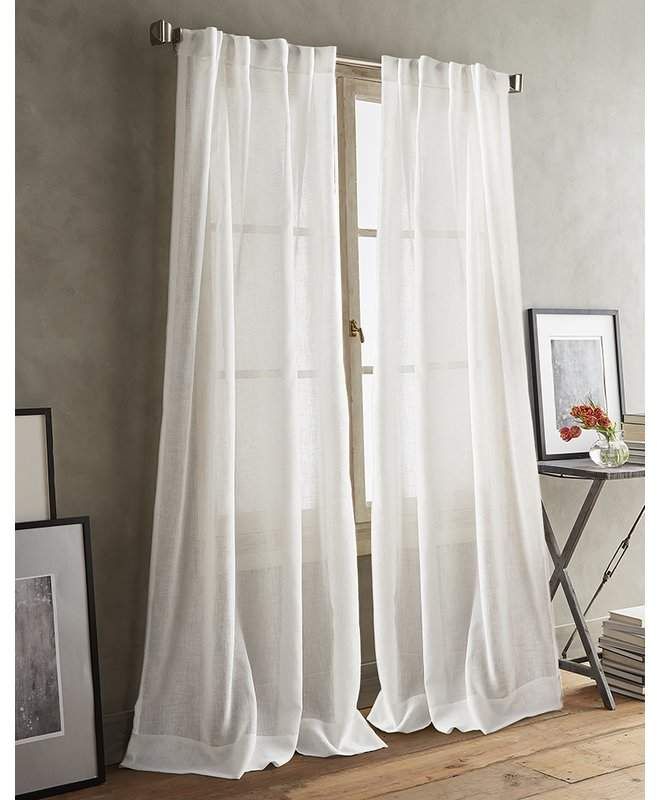Dkny Paradox Back Tab Solid Sheer Curtain Panels | Products Inside Elowen White Twist Tab Voile Sheer Curtain Panel Pairs (View 26 of 26)