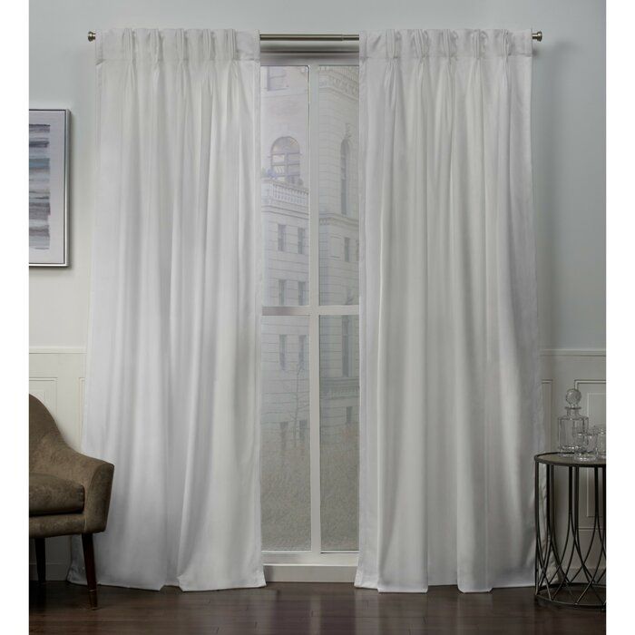Donna Heavyweight Solid Color Room Darkening Pinch Pleat Panel Pair Within Solid Grommet Top Curtain Panel Pairs (View 24 of 25)