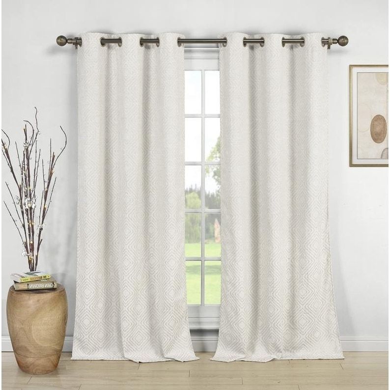 Duck River Poly/cotton Mira Grommet Curtain Panel Pair Within Insulated Cotton Curtain Panel Pairs (View 19 of 25)