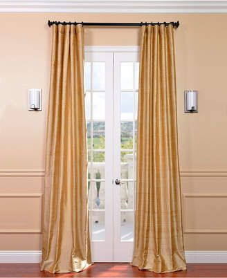 Dupioni Silk Curtains – Shopstyle For Evelina Faux Dupioni Silk Extreme Blackout Back Tab Curtain Panels (View 16 of 25)