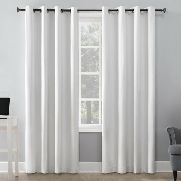 Duran Insulated Max Blackout Thermal Grommet Single Curtain Panel For Insulated Cotton Curtain Panel Pairs (View 16 of 25)