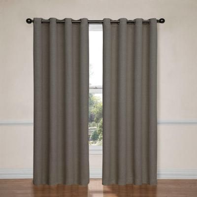 Eclipse Bobbi Blackout Window Curtain Panel In Ivory – 52 In Throughout Hayden Grommet Blackout Single Curtain Panels (View 9 of 25)