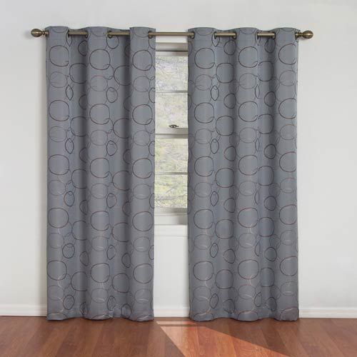 Eclipse Meridian River Blue Blackout Window Curtain Panel With Regard To Meridian Blackout Window Curtain Panels (View 1 of 25)