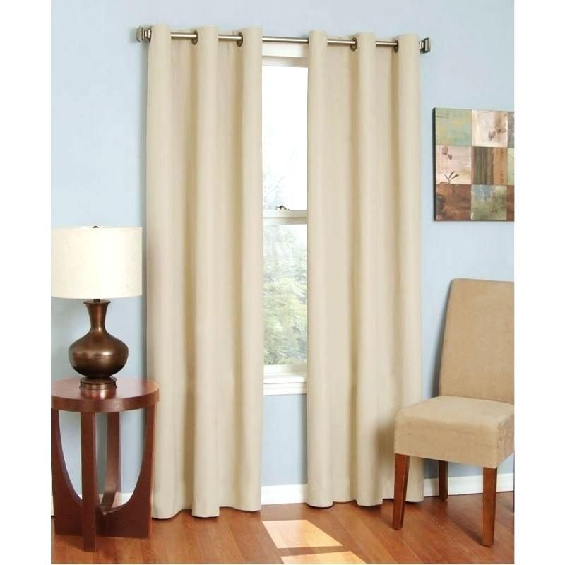 Eclipse Microfiber Thermaback Blackout Window Curtain Pertaining To Thermaback Blackout Window Curtains (View 15 of 25)
