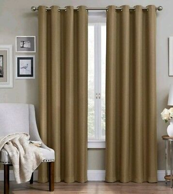Eclipse Wyndham Thermaweave Blackout Grommet Curtain Panel – Latte 52" X  95" 885308219220 | Ebay For Thermaweave Blackout Curtains (View 17 of 25)