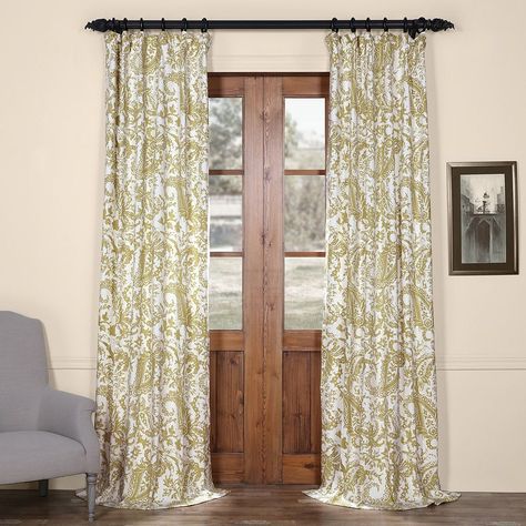 Eff Eff 1 Panel Edina Printed Window Curtain | Products Throughout Montpellier Striped Linen Sheer Curtains (View 8 of 25)