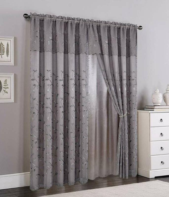 Elegant Comfort Luxury Curtain/window Pa With Regard To Elegant Comfort Window Sheer Curtain Panel Pairs (View 16 of 25)