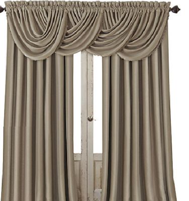 *elrene All Seasons Rod Pocket/back Tab Curtain Panel 52"x84" Taupe New  26865854022 | Ebay With Elrene Mia Jacquard Blackout Curtain Panels (View 5 of 25)