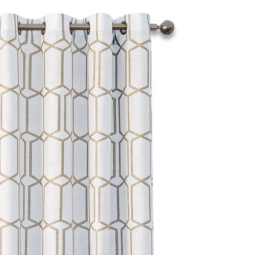 Elrene Home Fashions Kaiden Grommet Blackout Curtain Panel Intended For Kaiden Geometric Room Darkening Window Curtains (View 22 of 25)