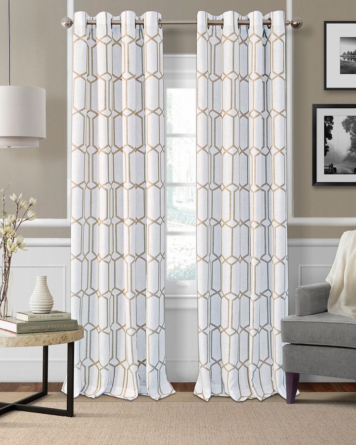 Elrene Kaiden Window Panel | Products | Drapes Curtains For Kaiden Geometric Room Darkening Window Curtains (View 25 of 25)