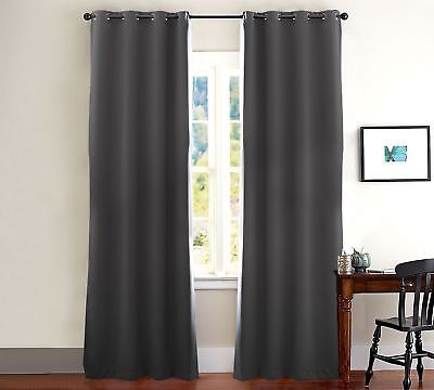 Evolive Total Blackout, Light Blocking, Room Darkening Window Curtain/panel  Pair | Ebay With Julia Striped Room Darkening Window Curtain Panel Pairs (View 13 of 25)