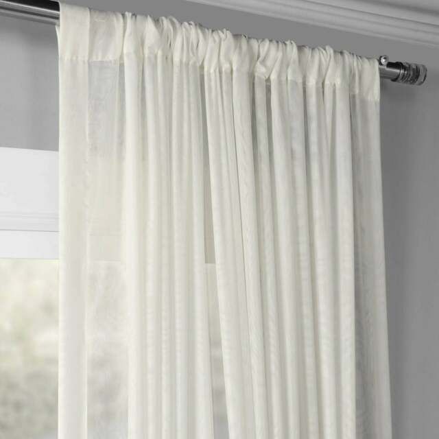 Exclusive Fabrics Signature Extrawide Double Layer Sheer For Signature White Double Layer Sheer Curtain Panels (View 16 of 25)
