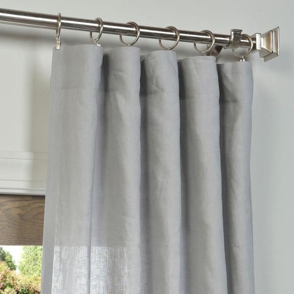 Exclusive Fabrics Signature French Linen Sheer Curtain Panel Intended For Signature French Linen Curtain Panels (View 23 of 25)