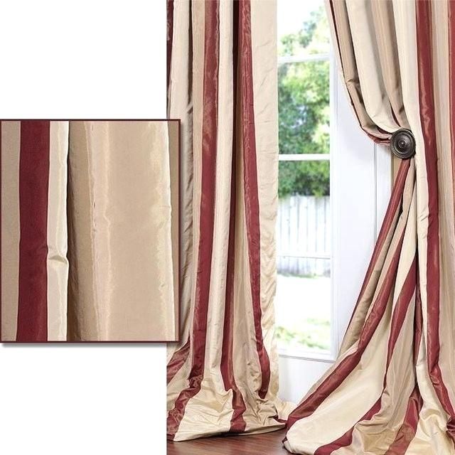 Exclusive Fabrics True Blackout Vintage Textured Faux Silk Throughout True Blackout Vintage Textured Faux Silk Curtain Panels (View 16 of 25)