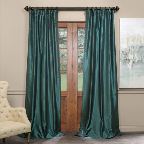 Exclusive Fabrics True Blackout Vintage Textured Faux Within Copper Grove Fulgence Faux Silk Grommet Top Panel Curtains (View 24 of 25)
