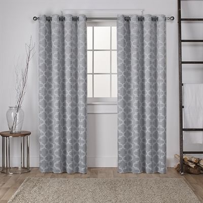 Exclusive Home Cartago 54 In X 84 In Window Curtain Panel Within Baroque Linen Grommet Top Curtain Panel Pairs (View 23 of 25)