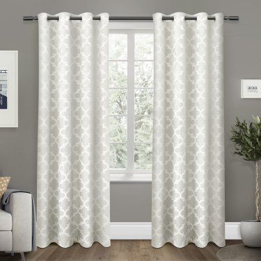Exclusive Home Cartago Grommet Curtain Panel Pair Black Intended For Easton Thermal Woven Blackout Grommet Top Curtain Panel Pairs (View 19 of 25)