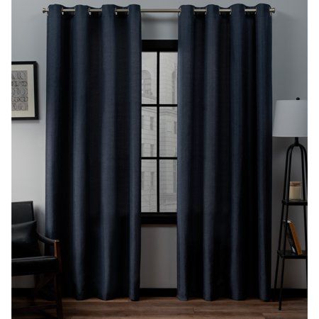 Exclusive Home Curtains 2 Pack Loha Linen Grommet Top Pertaining To Copper Grove Speedwell Grommet Window Curtain Panels (View 3 of 25)