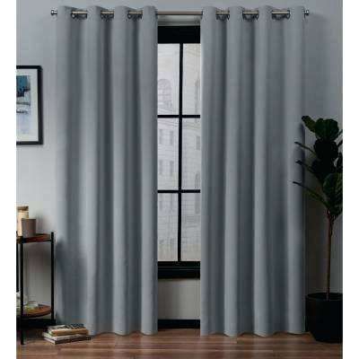 Exclusive Home Curtains Academy Total Blackout Grommet Top With Regard To Penny Sheer Grommet Top Curtain Panel Pairs (View 12 of 25)