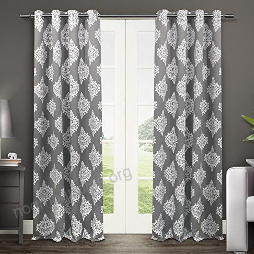 Exclusive Home Curtains Medallion Thermal Blackout Grommet Within Thermal Woven Blackout Grommet Top Curtain Panel Pairs (View 17 of 25)