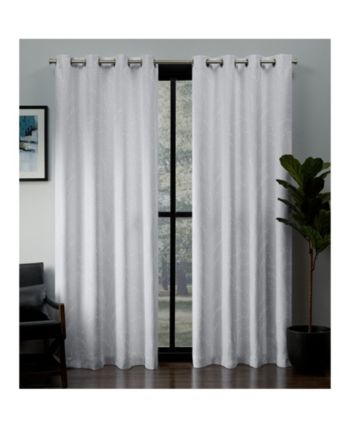 Exclusive Home Kilberry Woven Blackout Grommet Top Curtain Intended For Oxford Sateen Woven Blackout Grommet Top Curtain Panel Pairs (View 9 of 25)
