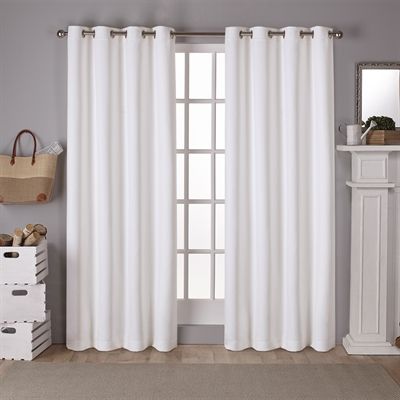 Exclusive Home Sateen 52 In X 108 In Window Curtain Panel Pair With Regard To Sateen Woven Blackout Curtain Panel Pairs With Pinch Pleat Top (View 12 of 25)