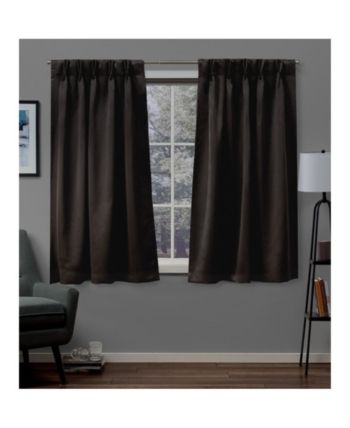 Exclusive Home Sateen Twill Woven Blackout Pinch Pleat Throughout Sateen Woven Blackout Curtain Panel Pairs With Pinch Pleat Top (View 3 of 25)