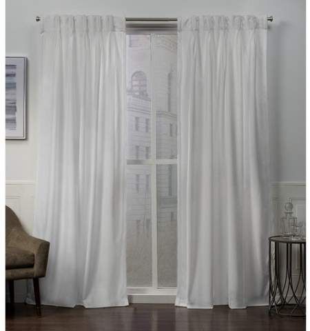 Exclusive Home Velvet Heavyweight Pinch Pleat Top Curtain Panel Pair Throughout Tassels Applique Sheer Rod Pocket Top Curtain Panel Pairs (View 24 of 25)