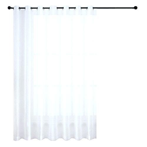 Extra Wide Sheer Curtains Within Extra Wide White Voile Sheer Curtain Panels (View 12 of 25)