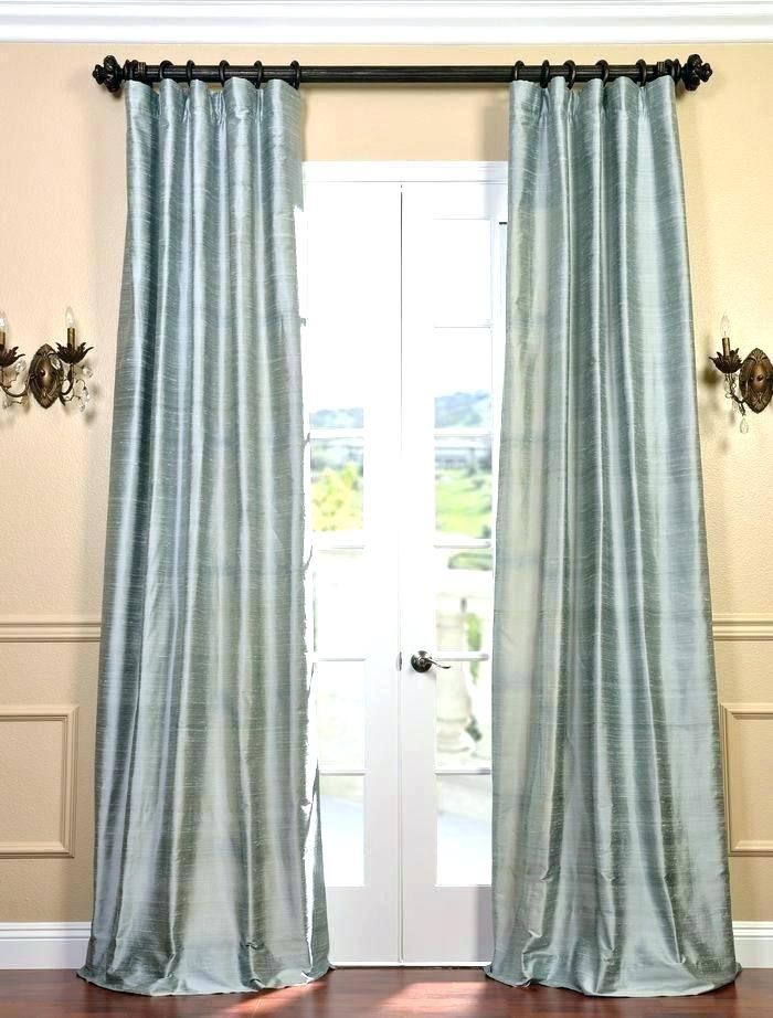 Faux Dupioni Silk Curtains – Jokowidada Within True Blackout Vintage Textured Faux Silk Curtain Panels (View 11 of 25)