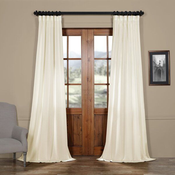 Faux Linen Sheer Curtain | Wayfair Within Luxury Collection Summit Sheer Curtain Panel Pairs (View 4 of 25)