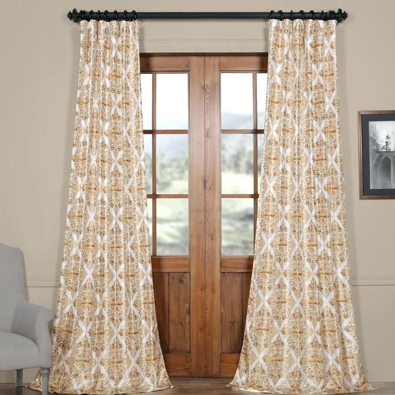 Faux Silk Curtain Panels – Acetylic With Regard To Faux Silk Extra Wide Blackout Single Curtain Panels (View 24 of 25)