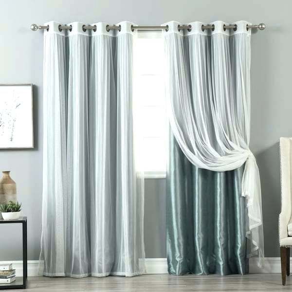Faux Silk Curtain Panels Aurora Home Mix Amp Match Curtains Throughout Mix And Match Blackout Tulle Lace Sheer Curtain Panel Sets (View 24 of 25)