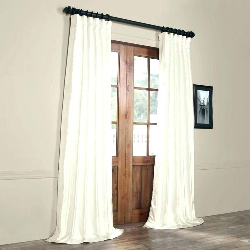 Faux Silk Curtain Panels – Creativeiman Regarding Solid Faux Silk Taffeta Graphite Single Curtain Panels (View 25 of 25)
