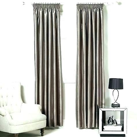 Faux Silk Thermal Blackout Curtains John Lewis Eyelet Silver In Faux Silk Extra Wide Blackout Single Curtain Panels (View 9 of 25)