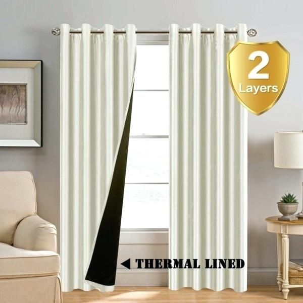 Faux Silk Thermal Curtains – Happyacademy (View 16 of 25)