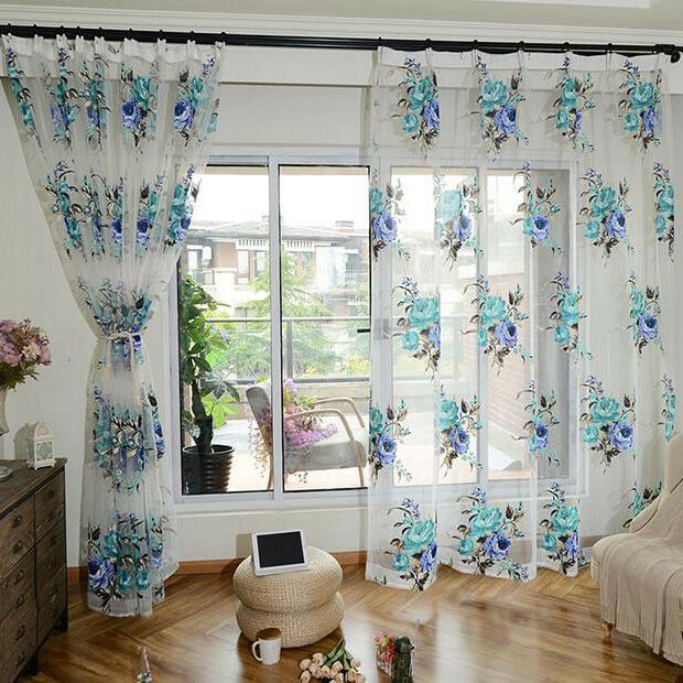 Floral Sheer Curtains – Avalon Master (View 19 of 25)