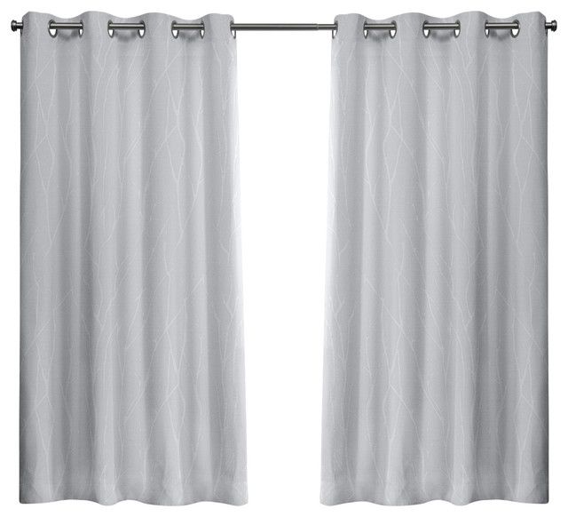 Forest Hill Woven Blackout Grommet Top Window Curtain Panel Pair, 52X63,  Winter In Forest Hill Woven Blackout Grommet Top Curtain Panel Pairs (View 1 of 25)