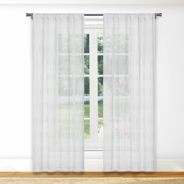 Fredson Pole Top Solid Semi Sheer Grommet Curtain Panels Intended For Solid Grommet Top Curtain Panel Pairs (View 25 of 25)