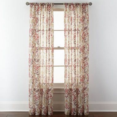 Free Shipping Available! Buy Royal Velvet® Villa Rod Pocket With Ladonna Rod Pocket Solid Semi Sheer Window Curtain Panels (View 10 of 25)