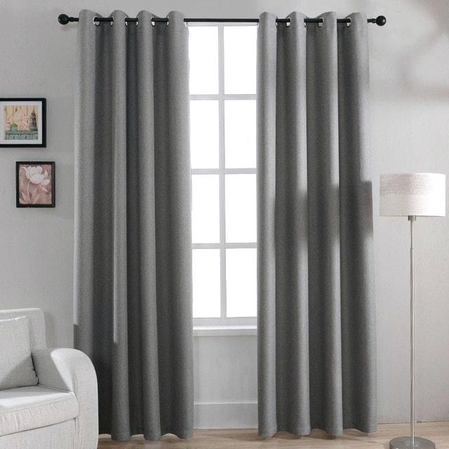 Gray Grommet Curtains – Sparkchess (View 22 of 25)